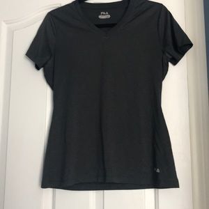 Fila Gray Exercise Short Sleeve